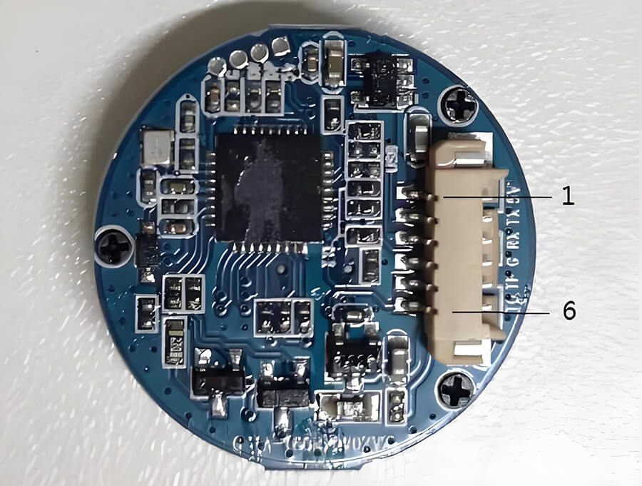 指紋模塊硬件接口示意圖